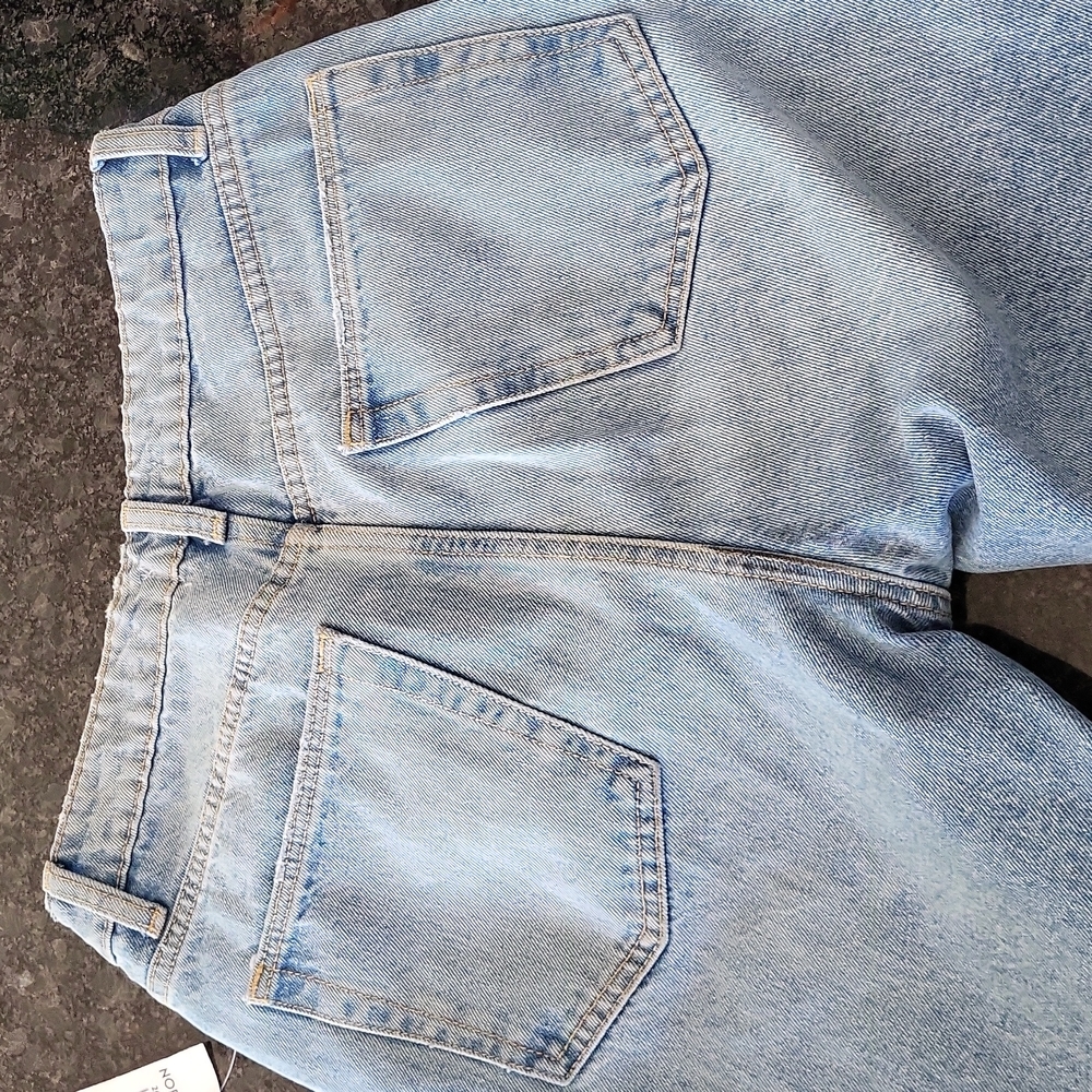 NWT Lovers + Friends Reece High Waist Straight Leg Jeans Rigid Slim Women's 26 - Picture 8 of 10